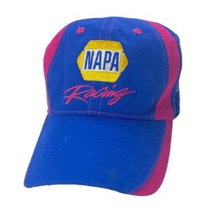 NAPA NASCAR Martin Truex Jr Carr Breast Cancer Mom Hat Blue Pink Yellow Racing